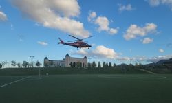Seydişehir'de hava ambulansı solunum sıkıntısı yaşayan hasta için havalandı
