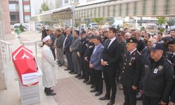 Sivas'ta vefat eden polis son yolculuğuna uğurlandı