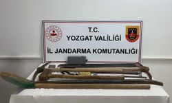 Yozgat'ta izinsiz kazı yapan 5 şüpheli yakalandı