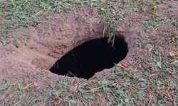 Aksaray'da pancar tarlasında yeni obruk oluştu