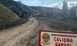 Beypazarı'nda toprak kayması nedeniyle mahalle bağlantı yolu ulaşıma kapandı