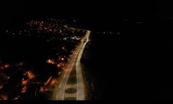 Gölova'da çevre yolunda aydınlatma çalışması yapıldı