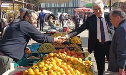 Hüyük Belediye Başkanı Sefer ilçe pazarcı esnafıyla buluştu