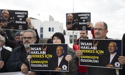 MAZLUMDER üyelerinden Gannuşi'nin tutukluluğuna tepki amacıyla protesto