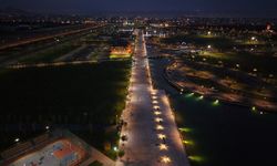 Recep Tayyip Erdoğan Millet Bahçesi'ne ışıklandırma yapıldı