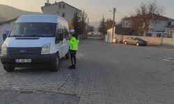 Yozgat'ta jandarma okul servislerini denetledi