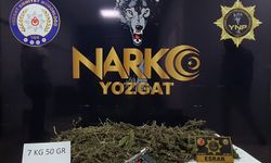 Yozgat'ta uyuşturucu operasyonda 7 kilo esrar ele geçirildi