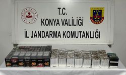 Akşehir'de jandarmadan kaçak sigara operasyonları