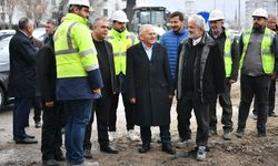 Başkan Büyükkılıç, Kartal Kavşağı altyapı çalışmalarını inceledi