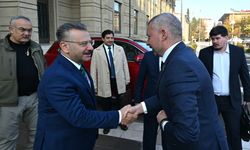 Belarus'un Ankara Büyükelçisi Glaz, Vali Aksoy'u Ziyaret Etti