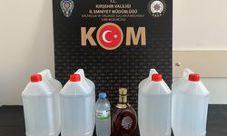 Kırşehir'de 21,5 litre sahte alkol ele geçirildi