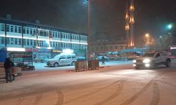 Konya ve çevresinde kar yağışı etkili oldu