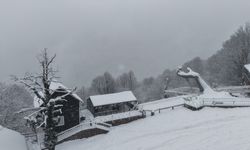 Samanlı Dağları'ndaki kış manzaraları havadan görüntülendi