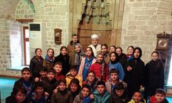 Beypazarı'nda ortaokul öğrencilerinden tarihi Sultan Alaeddin Camisi'ne ziyaret