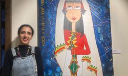 Faslı sanatçı Jamila Kır'ın 'Uçuş 620' sergisi Eskişehir'de açıldı