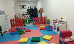 Hüyük Kaymakamı Evsen ve Başkan Sefer yeni açılacak aile destek merkezini inceledi