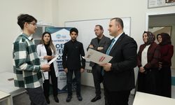 KAYMEK'in Almanca kursuna katılanlar belgelerini aldı