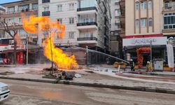 Kırıkkale'de doğal gaz borusunun patlaması sonucu 1 işçi yaralandı