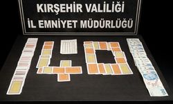 Kırşehir'de kumar oynayan 3 kişiye 34 bin 812 lira ceza kesildi