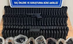 Konya'da valizinde tabanca parçaları bulunan zanlı tutuklandı