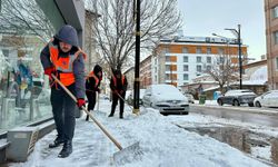 Sivas Belediyesi, karla mücadele çalışmalarını sürdürüyor