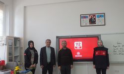 Sivas'ta öğrencilere 112 Acil Çağrı Merkezi anlatıldı
