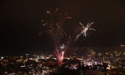 Yerli ve yabancı turistler 2026'yı Kapadokya'da coşkuyla karşıladı