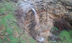 Beypazarı'nda yağışların etkisiyle şelaleler akmaya başladı