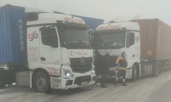 Çankırı'nın yüksek kesimlerinde yağan kar ulaşımda aksamaya yol açtı