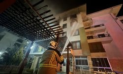 Karaman'da binada çıkan yangında 10 kişi dumandan etkilendi
