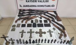 Kayseri'de tarihi obje, sikke ve silahların ele geçirildiği operasyonda 1 kişi yakalandı