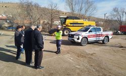 Kırşehir'de jandarma köylerde trafik kuralları hakkında bilgi verdi