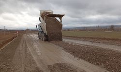 Sivas'ın Gemerek ilçesinde yol düzenleme çalışması başlatıldı