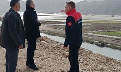 Taşkın yaşanan Gembos Ovası'nda inceleme