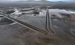 Tuzla Palas Gölü yağışlarla 41 yıl önceki havzasına yeniden kavuştu