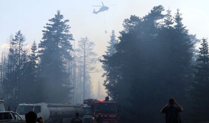 GÜNCELLEME - Çankırı'da çıkan orman yangınına müdahale ediliyor