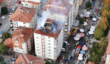 Apartman yangını korkuttu