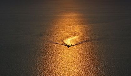 Antalya'da gün batımı güzel görüntü oluşturdu