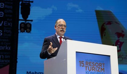 Pegasus Hava Yolları Yönetim Kurulu Başkanı Nane, Antalya'daki 'Resort Turizm Kongresi'nde konuştu: