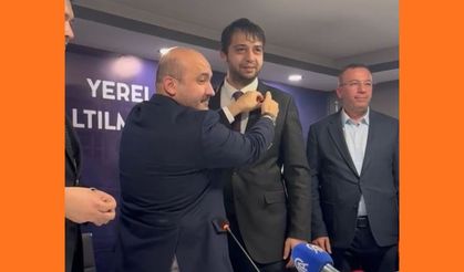 Akyel'e rozeti Başkan Albayrak taktı