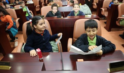 Minikler Başkan Ünlüce'yi ziyaret etti