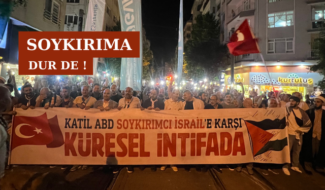 Eskişehir'de Küresel Eylem yürüyüşü