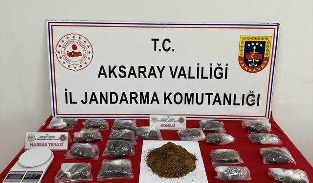 Aksaray'da uyuşturucu operasyonunda 2 şüpheli tutuklandı