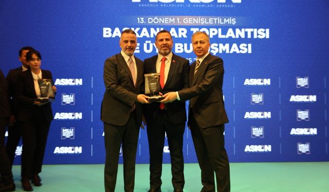 ASKON Kırıkkale Şube Başkanı Geyik'e başarı ödülü