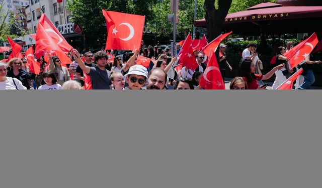 Başkentte, "19 Mayıs" dolayısıyla kortej yürüyüşü yapıldı