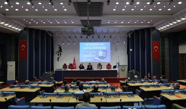 Büyükşehir Belediyesinde "Muhtarlık Bilgi Sistemi" hakkında bilgilendirme yapıldı