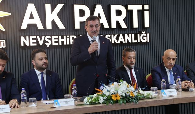 Cumhurbaşkanı Yardımcısı Yılmaz, Nevşehir'de konuştu: