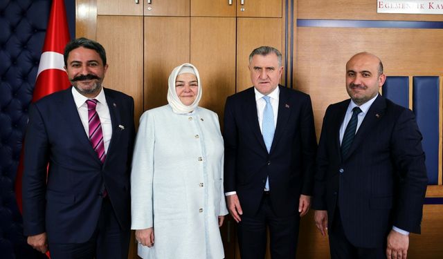 Gençlik ve Spor Bakanı Bak, Gürcan ve Albayrak'ı kabul etti