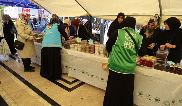 Nevşehir'de Filistin'e destek kermesi açıldı