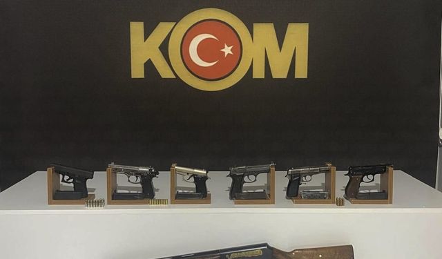 Niğde'de ruhsatsız silah operasyonunda 8 şüpheli yakalandı